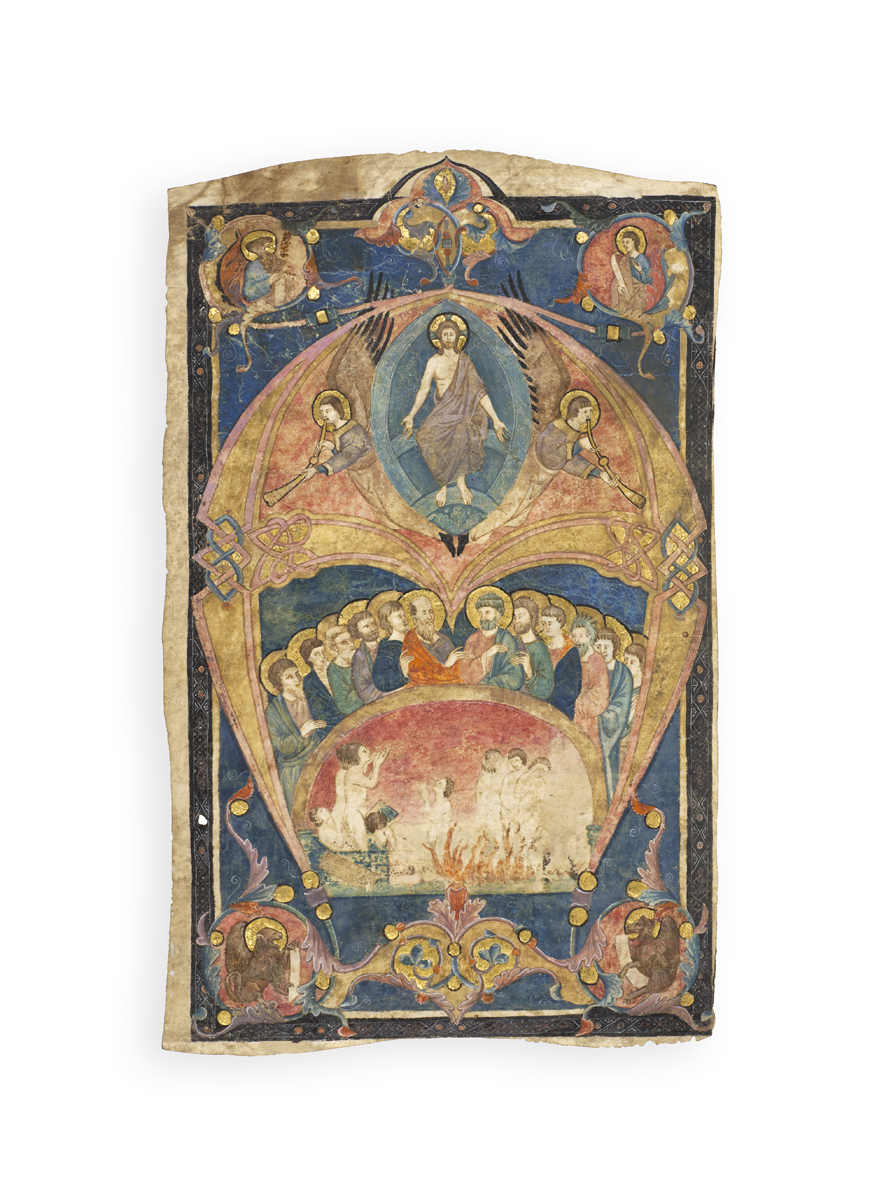 Vast historiated initial ‘A’ cut from a Gradual.